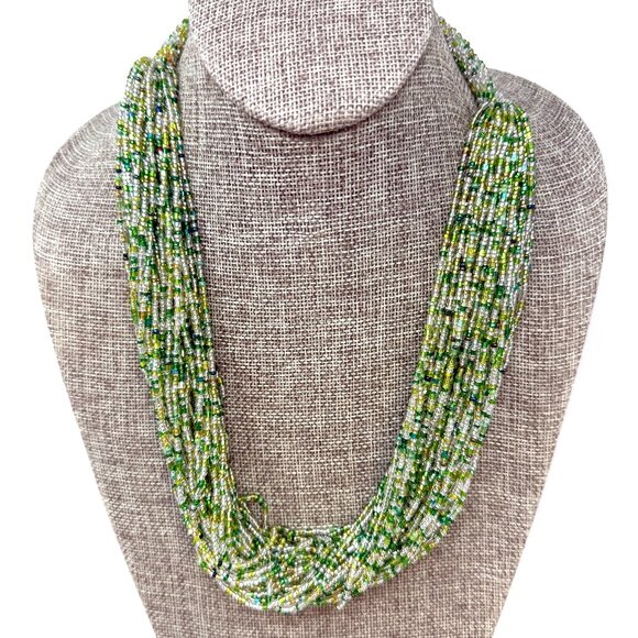 💖Estate Sale! Himalayan Gems Potay Necklace Peridot Colour - Picture 1 of 1